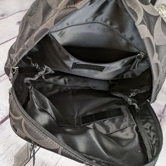 Coach Signature Daisy Poppy Backpack - Picture 10 of 13